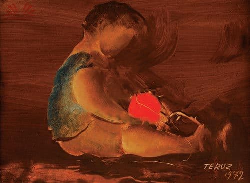 Menino com pipa — Orlando Teruz, 1972