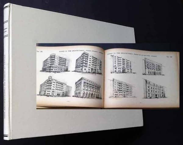 "Temi Architettonici", Gnone Tommaso, Ulrico Hoepli, 1946, 101p, 500 esquemas, 80 pranchas. Reencad — Não identificado