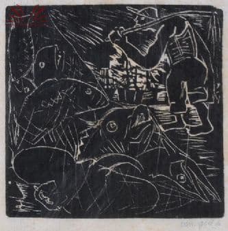 Pescador — Oswaldo Goeldi, 1928