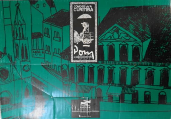 POTY - Pasta com 30 gravuras (assinadas na chapa) - "Como se vai a Curitiba", excelente esta — Não identificado