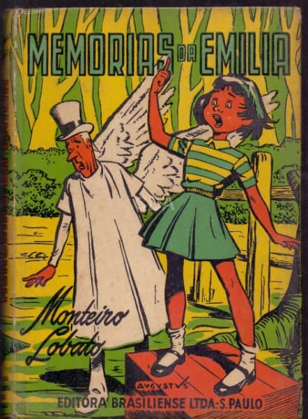 Memórias da Emília - capa cartonada - Brasiliense, 1959. Capa cartonada, 122 págs., ótimo estado de — Não identificado