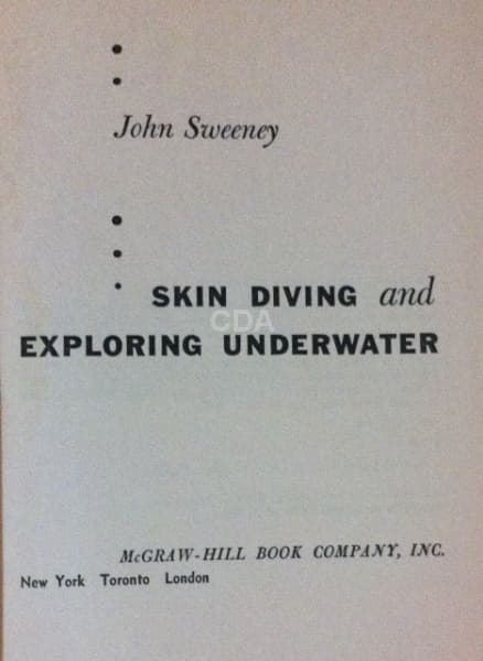 Livro: John Sweeney. "Skin diving and exploring underwater". McGRAW Hill Book Comp. — Não identificado