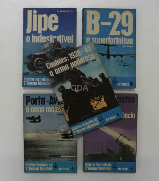 Livro - Lote composto por 5 livros da coleção Renes - Histórias Secretas da 2ª Guerra Mundial - 158p — Não identificado