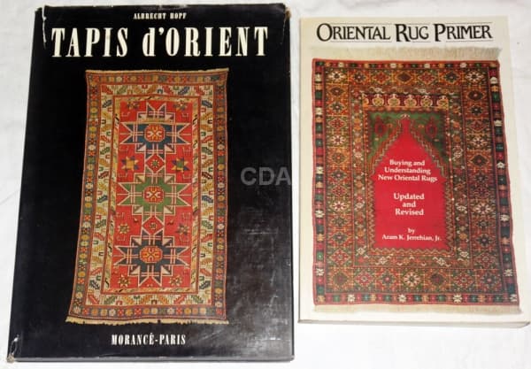 Livro (2) TAPIS D'ORIENT. ALBRTCHT HOPF- 1961 E ORIENTAL RUG PRIMER ARAM K. JERREHIAN, JR. 1990. — Não identificado