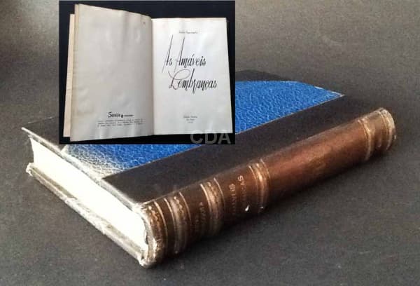"As amáveis lembranças", Judas Isgorogota, Edição Saraiva, 1957, 301p. 1/2 couro. 25cm. — Não identificado