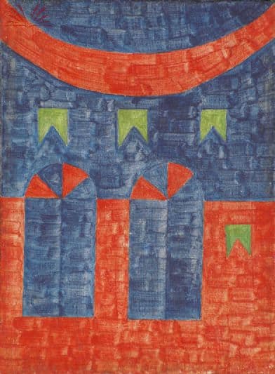 Fachadas e bandeirinhas — Alfredo Volpi