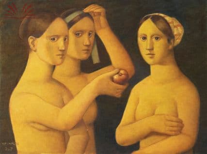 3 Mulheres com Maçã — Reynaldo Fonseca, 2007