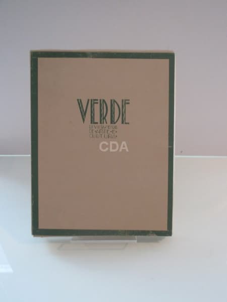 Verde. Revista mensal de Arte e Cultura. 7 edições e nota de apresentação. Livro em ótimo estado. — Não identificado