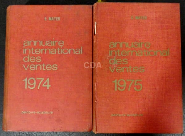 LIVRO, E. MAYER "ANNUAIRE INTERNATIONAL DES VENTS" 2vols. Anos de 1974 e 1975, 1045 e 1057 p — Não identificado