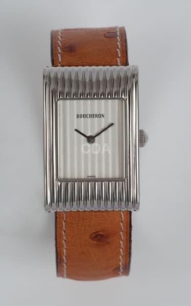 Relógio Boucheron Reflet médio, caixa de aço com 32 x 21mm, quartzo, vidro de cristal e pulseira de — Não identificado
