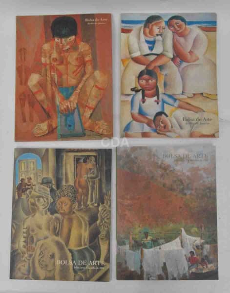 LIVROS (4) - "CATÁLOGOS DA BOLSA DE ARTE DO RIO DE JANEIRO" - agosto/1997, maio/1999. — Não identificado
