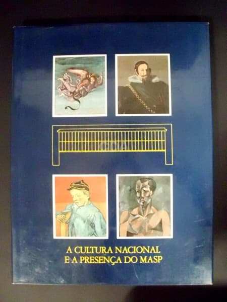 Livro "A CULTURA NACIONAL E A PRESENÇA NO MASP", 122 págs, capa dura com contra capa 1982. E — Não identificado