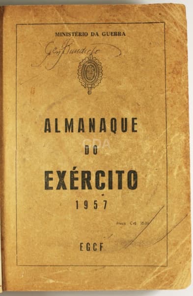 Almanaque do Exército de 1957, Impresso pelo Estabelecimento General Gustavo Cordeiro de Farias — Não identificado