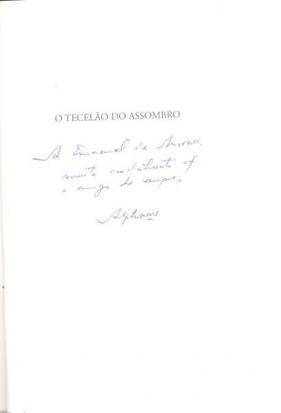 Livro: GUIMARÃES FILHO, Alphonsus de. O Tecelão do Assombro. Poemas. 1ª edição. Rio de Janeiro: 7Let — Não identificado