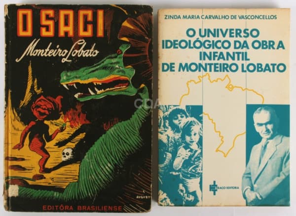 Livros (02): O Saci, de Monteiro Lobato, 1962, Editora Brasiliense São Paulo, com 118 páginas. — Não identificado