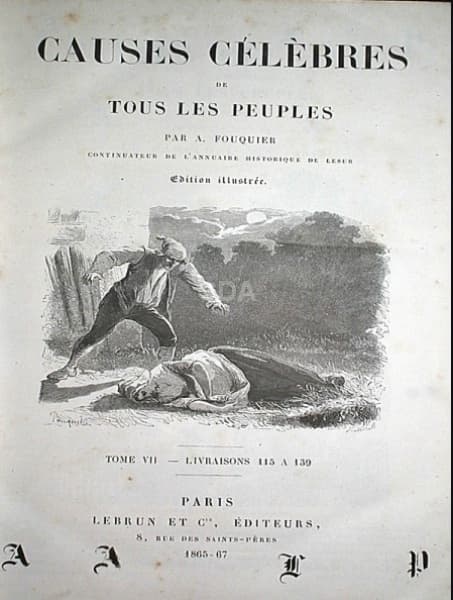 Causes Célèbres de Tous Les Peuples - 1862 - 5 tomos. — Não identificado