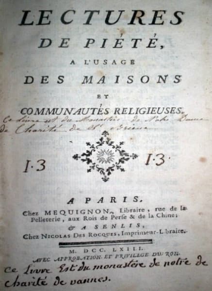 Lectures de Piété - 1763. — Não identificado