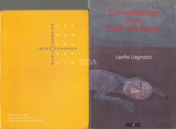 Livros (3): De e sobre Iberê Camargo. 1) Iberê Camargo e Mário Carneiro. Correspondência. Rio de Jan — Não identificado