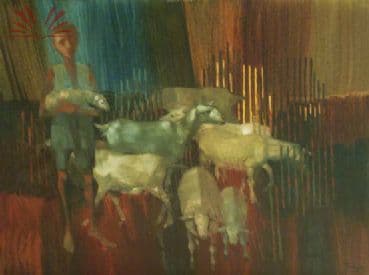 Menino com carneiros — Enrico Bianco, 1978