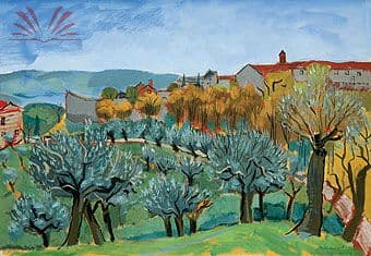 Paisagem de San Giminiano — Emeric Marcier, 1951