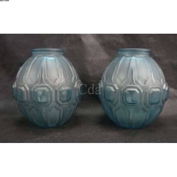 Par de vasos Val Saint Lambert — Não identificado