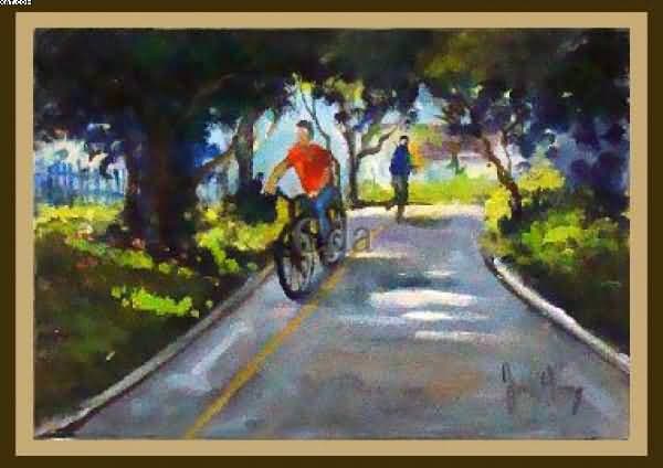 Passeando de bicicleta no parque — Joel Oliveira