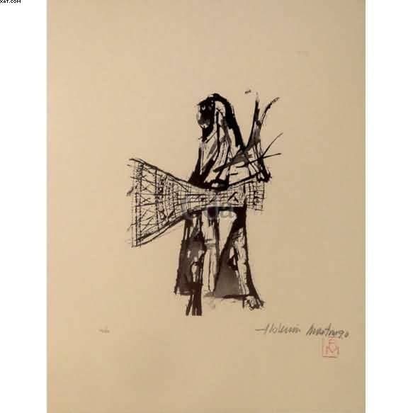 Mulher rendeira — Aldemir Martins, 1990