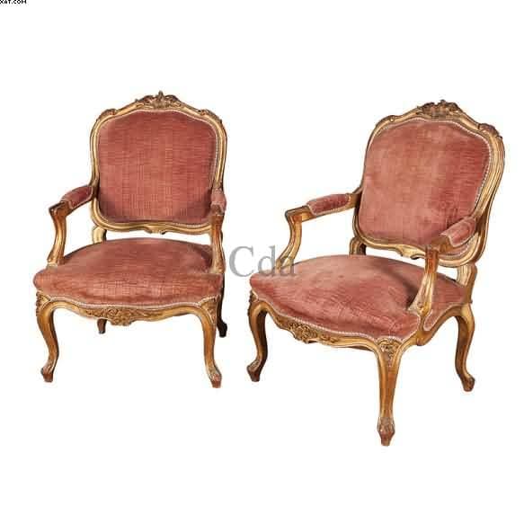 Par de poltronas Louis XV — Não identificado