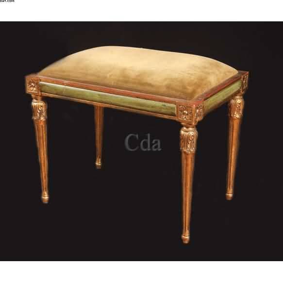 Banqueta estilo Louis XVI — Não identificado