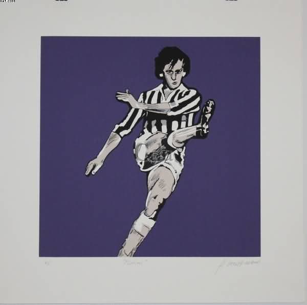 Platini com uniforme da Juventus-Turim — Rubens Gerchman