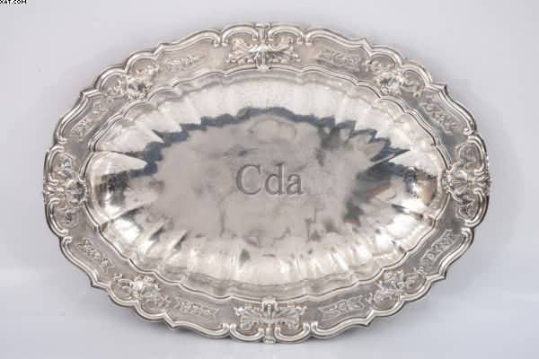 Bacia de gomil de prata portuguesa — Não identificado, 1818