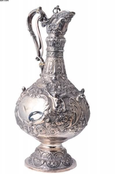 Decanter de prata inglesa — Não identificado, 1878