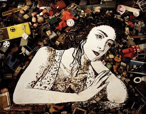 Pictures of junk - Série Melancholy — Vik Muniz, 2011