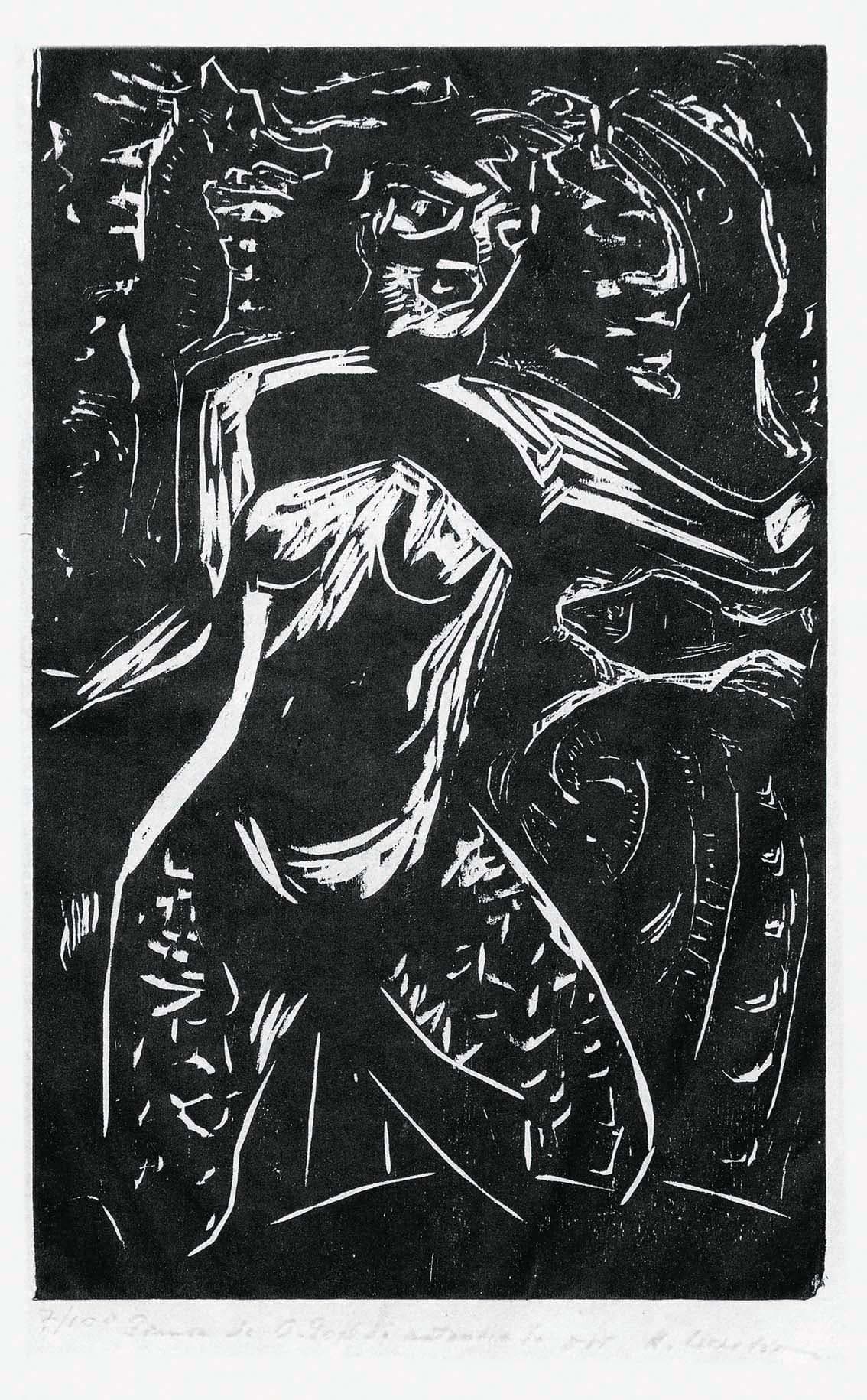 Ilustração para o livro "Mar Morto", de Jorge Amado — Oswaldo Goeldi, 1980