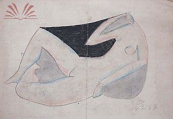 Nu Reclinado — Antônio Bandeira, 1948