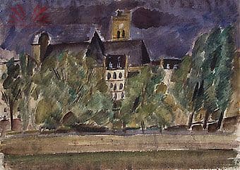 Paisagem em Paris — Emeric Marcier, 1987