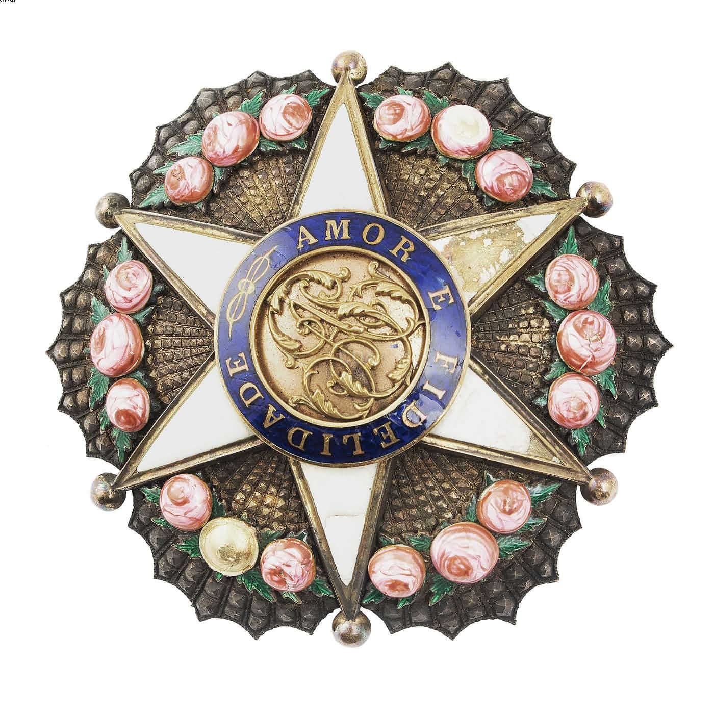 Imperial Ordem da Rosa - Insígnia provavelmente de Comendador - séc. XIX — Não identificado