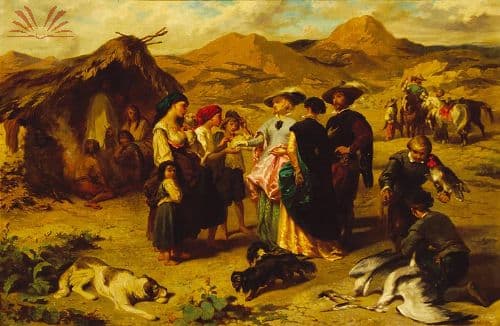 Visita dos Nobres à aldeia — Charles Baron
