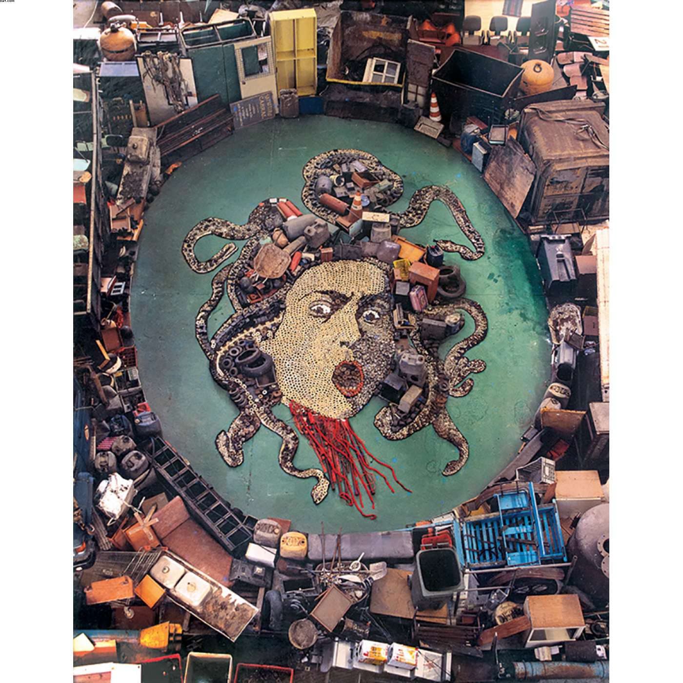 Medusa, a partir de Caravaggio — Vik Muniz, 2009
