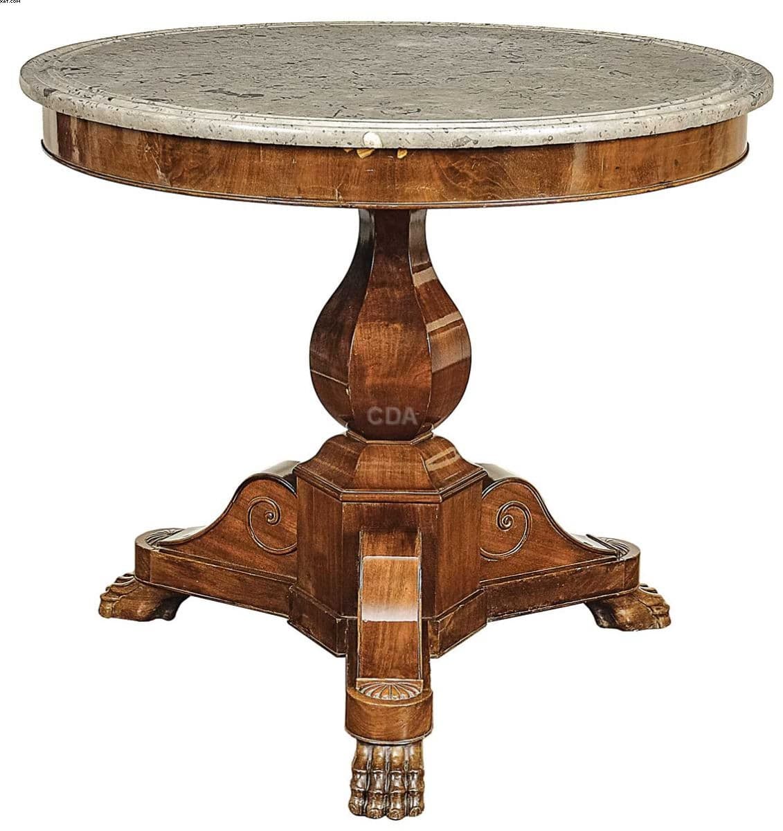 Mesa circular francesa "Charles X" — Não identificado