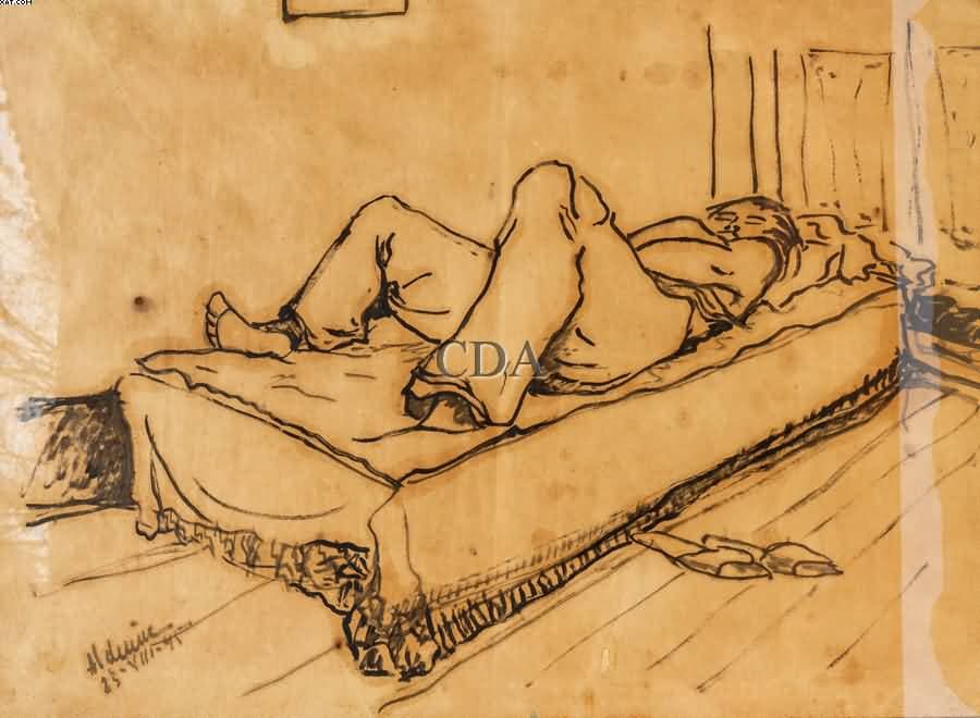 Bandeira dormindo — Aldemir Martins, 1945