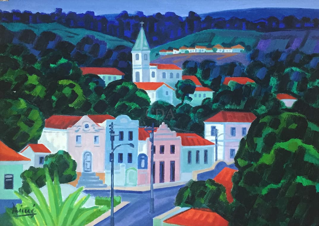 Paisagem com igreja — Inima José de Paula, 1991