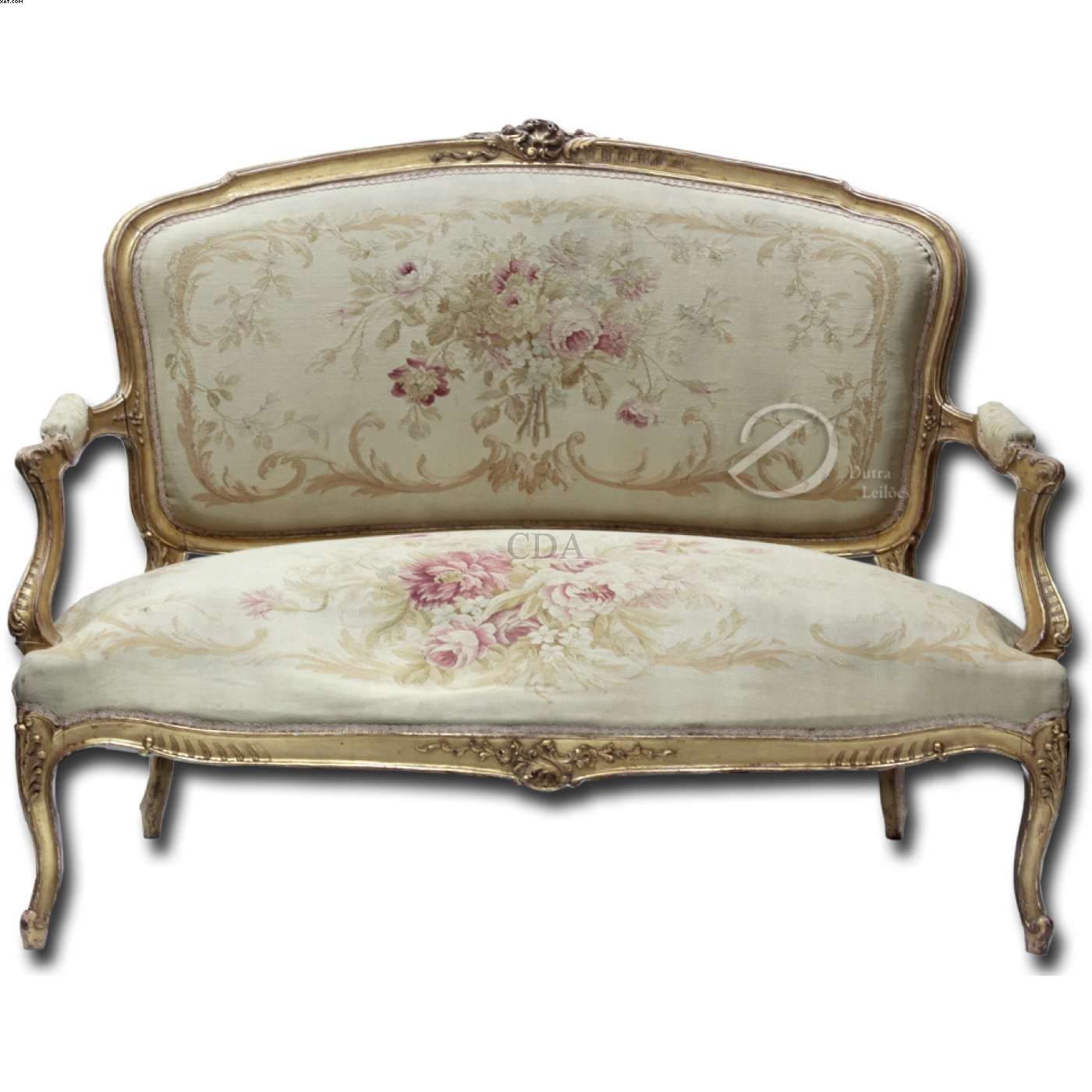 Sofá, estilo Louis XV — Não identificado