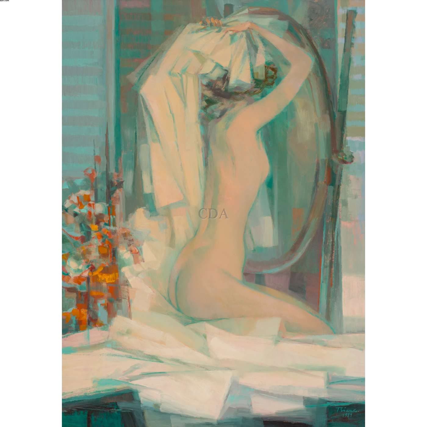 Nu com Flores — Enrico Bianco, 1989