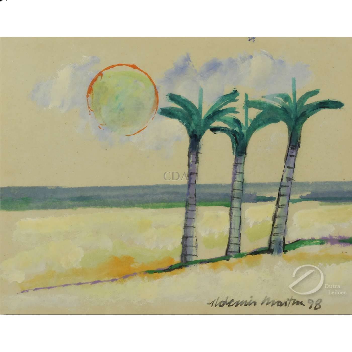 Paisagem com Coqueiros — Aldemir Martins, 1998
