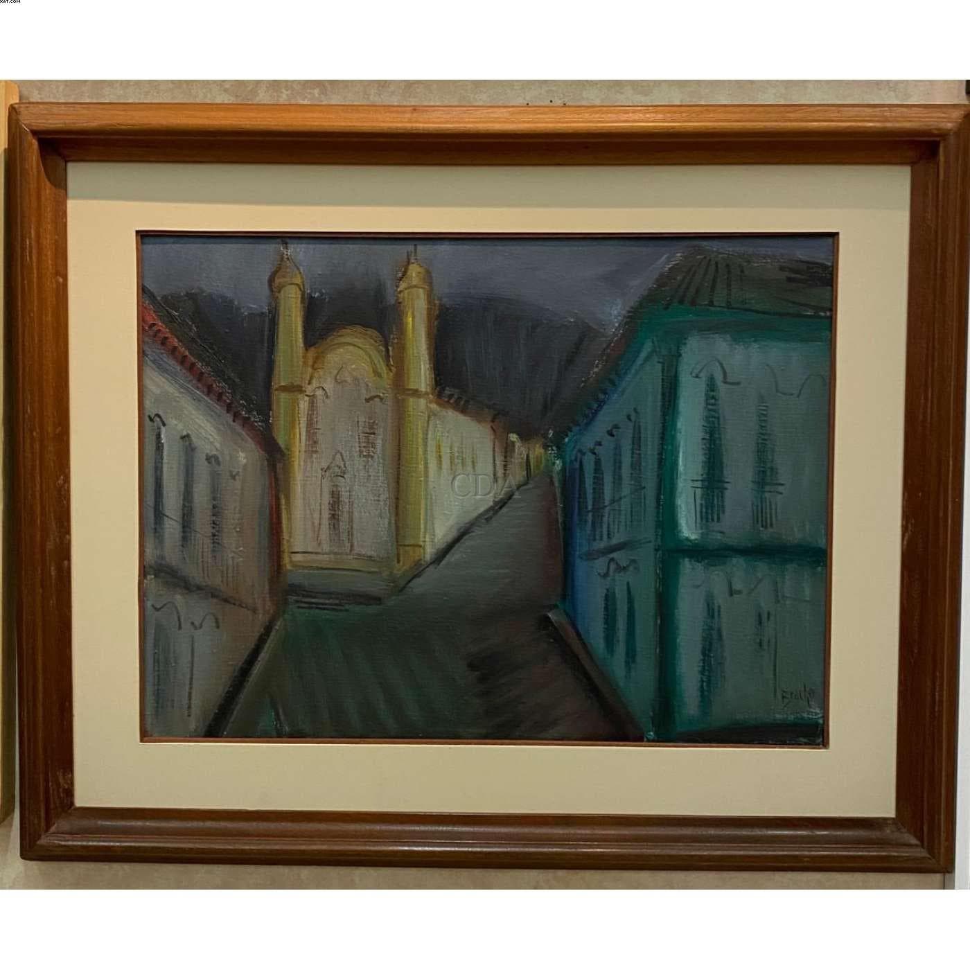 Rua e Igreja do Carmo/ Ouro Preto — Carlos Bracher, 1986