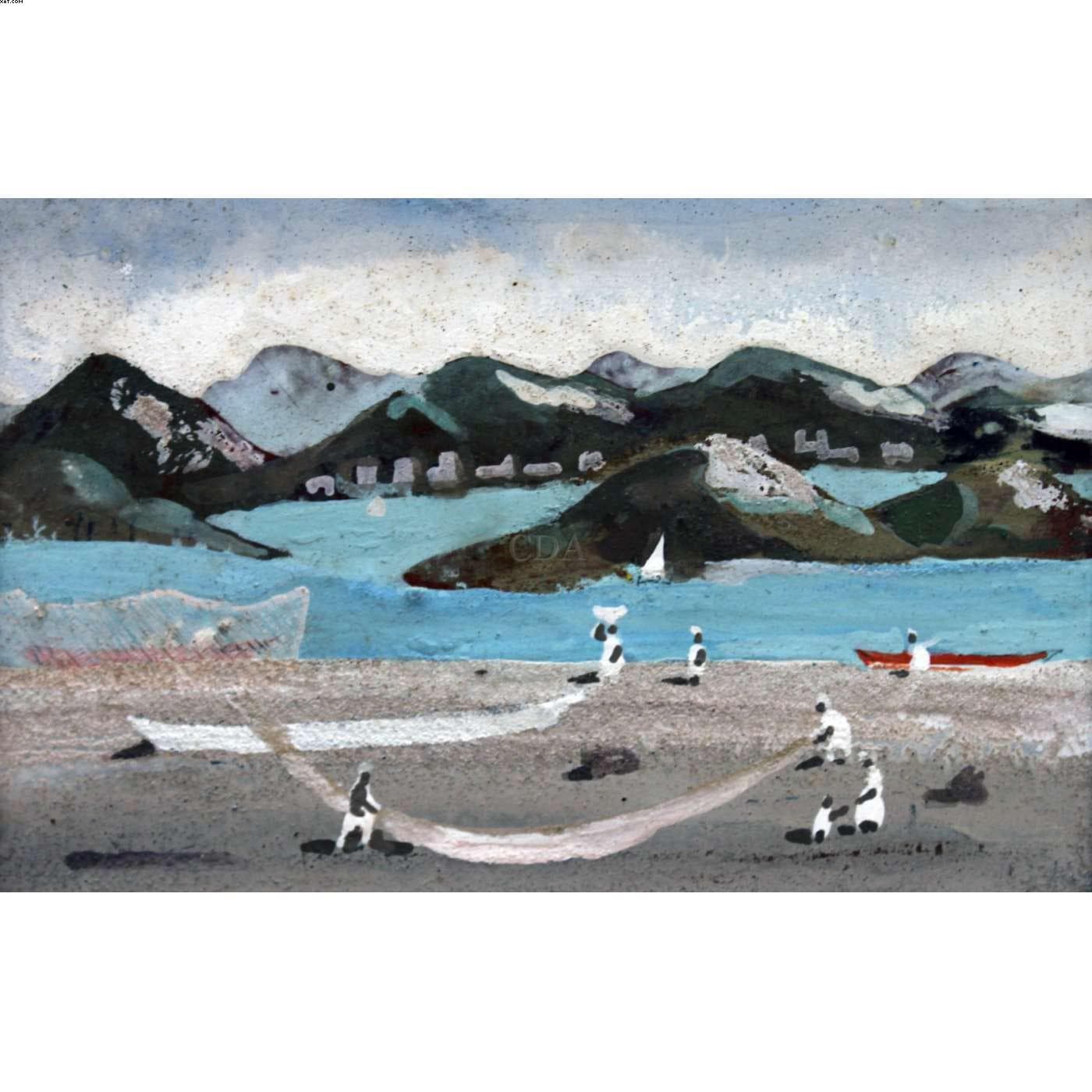 Marinha com Pescadores — Fulvio Pennacchi, 1985