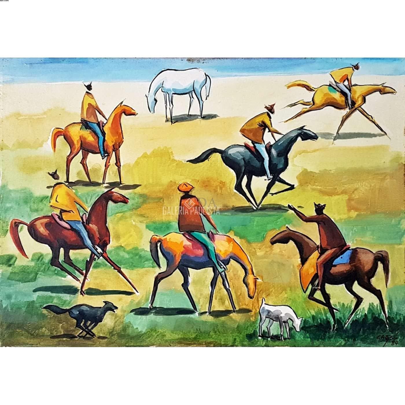 Cavalgada — Hector Carybé, 1984