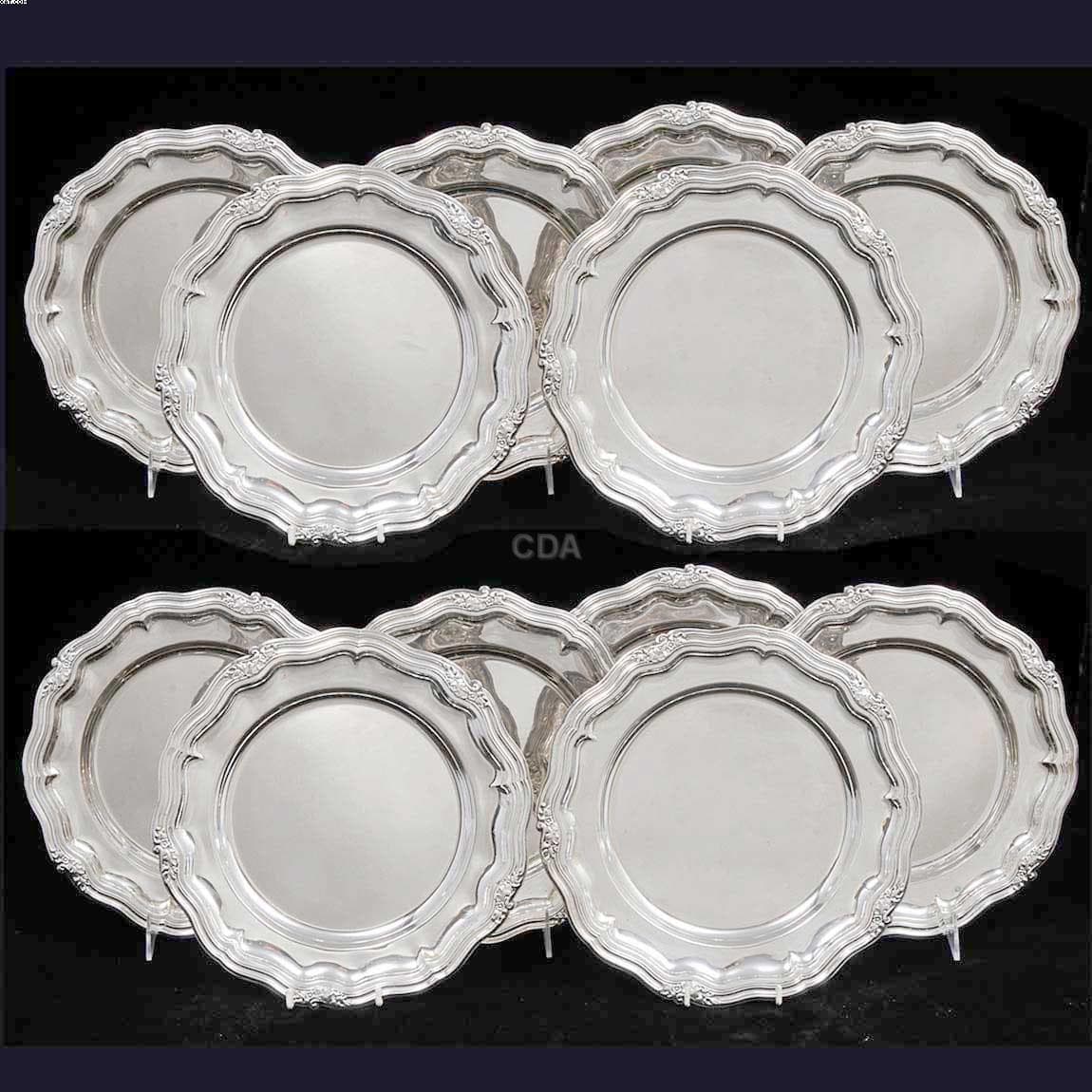 Conjunto de 12 "sousplats" — Não identificado