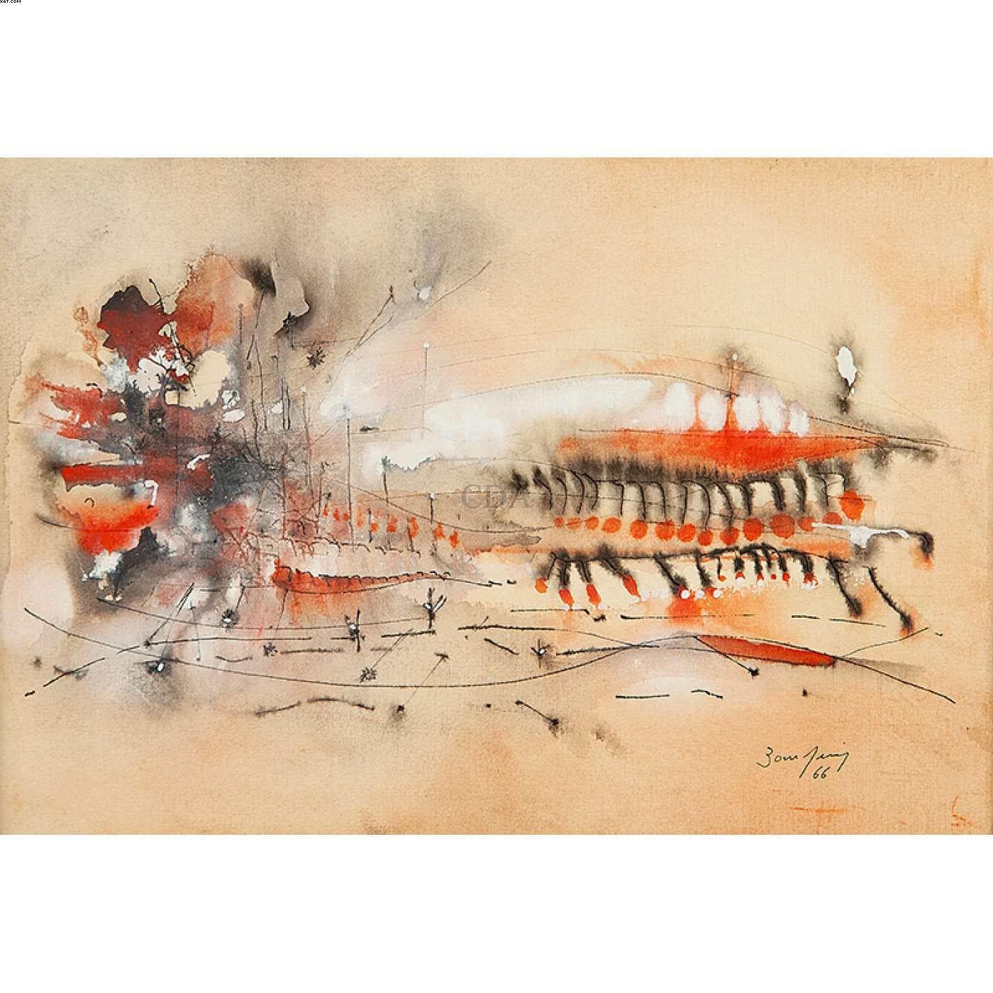 Abstrato — Antônio Bandeira, 1966